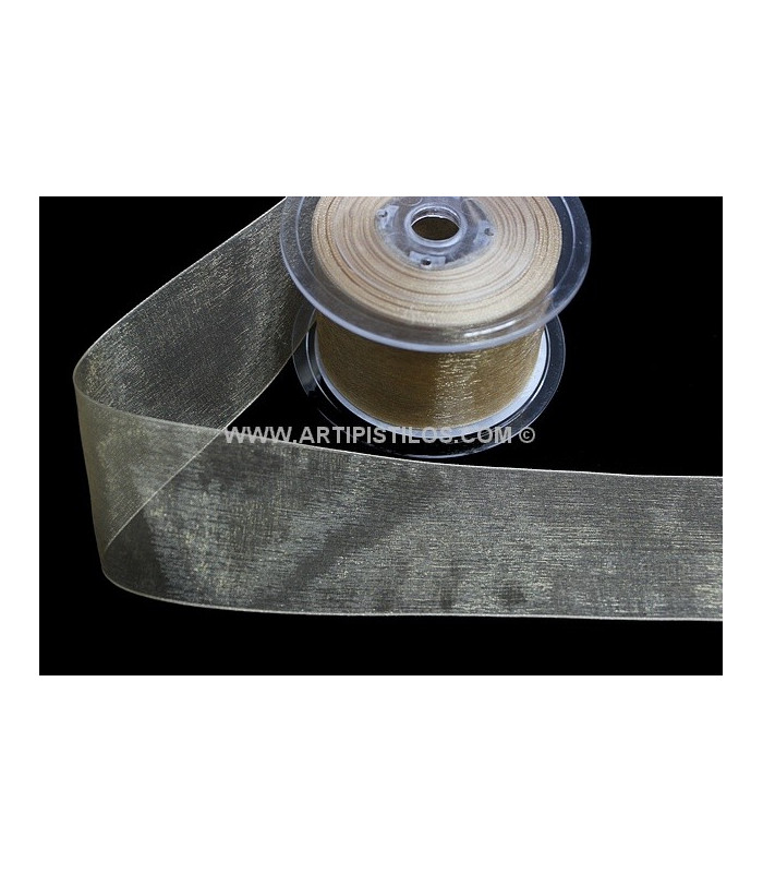 RUBAN ORGANDI CRISTAL 38 MM.