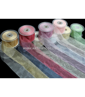 RUBAN ORGANDI CRISTAL 6 MM.