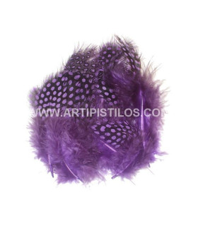 SAC DE 12 PLUMES POULET DE GUINÉE