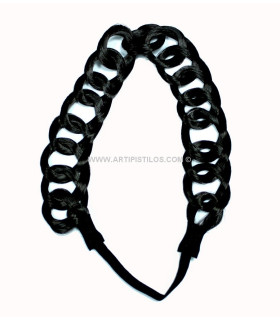 CHAÎNE À CHEVEUX ARTIFICIELLE AVEC ÉLASTIQUE